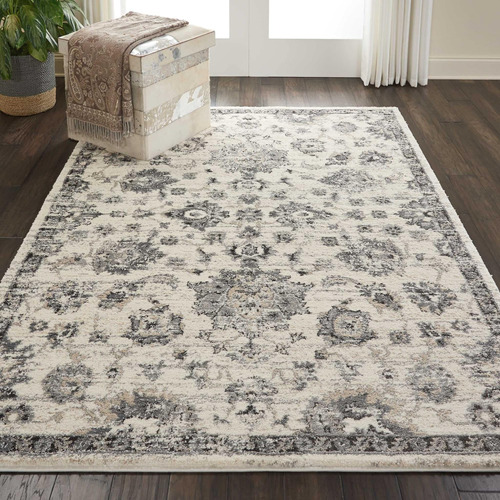 Nourison Fusion Vintage 53 X 73 Alfombra De Área, Fácil De X