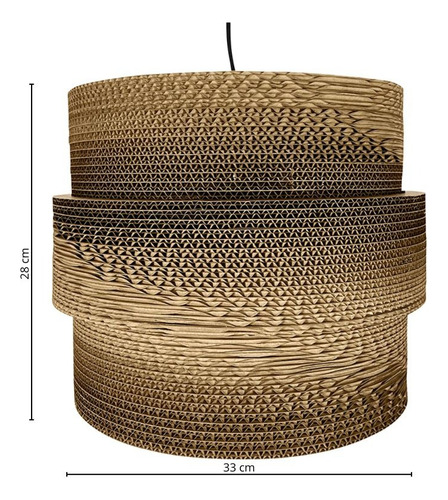 Lampara De Techo Miku 33cm Luminaria Living Dormitorio Lcm Estructura Marrón