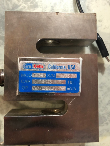 Celda De Carga Tipo S De 10,000 Lb , Marca Am Cells, 3mv/v (Usado)