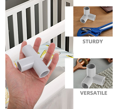 6 Peças De 3 Vias, Acessórios Para Móveis, Conectores De Ten