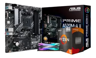 Kit De Actualizacion Gamer Amd Ryzen 5 5600g + A520m + 8gb