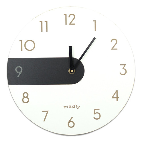 Reloj Madera De Pared - Adam - 28,5cm X 28,5cm