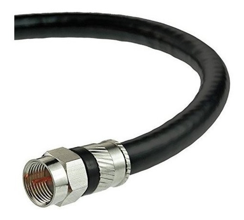 Cable Coaxial Mediabridge (25 Pies) Con Conectores F-macho