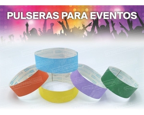 Pulseras Para Fiestas - 100 Unidades Color