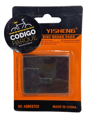 Pastilla Freno Disco Bici Yisheng Compatible Shimano C-240c