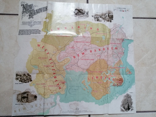 Mapa De Red Dead Redemption Ii Ps4 (Reacondicionado)