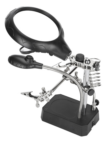 Lupa, Clip Auxiliar, Ajustable, Soporte De Escritorio