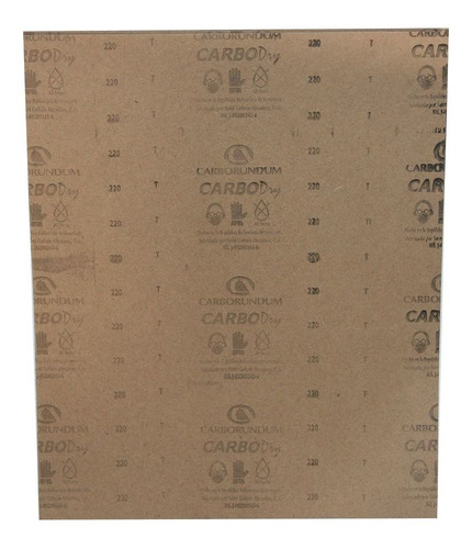 Imagen 4 de 8 de Lija En Pliego Carbo Dry, 230mm X 280mm, G-220
