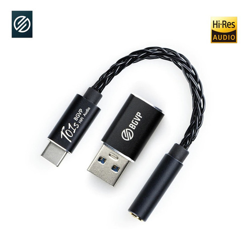 Adaptador Dac Amp Portátil Usb-c A 3.5mm Bgvp T01 Celular Pc