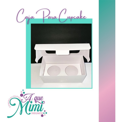 Cajas Para Cupcake Para 2un. Con Visor.