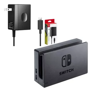 Dock Base De Carga Y Cable Nintendo Switch Nuevo Original