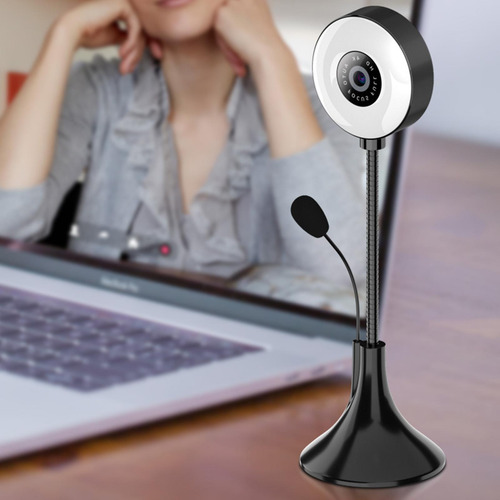 Cámara Web Cámara Led Usb Con Micrófono Incorporado 2k
