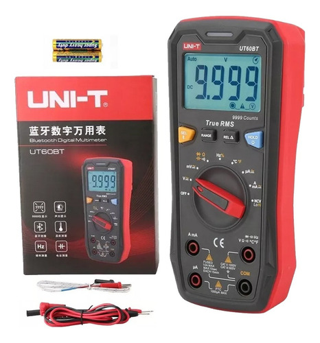 Multímetro Digital Uni-t Ut60bt Con Bluetooth 1000 V Ac Dc