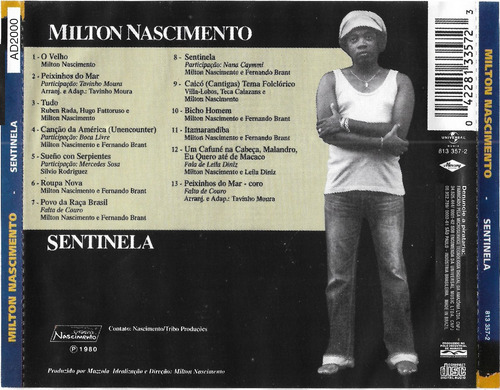 Cd - Milton Nascimento - Sentinela