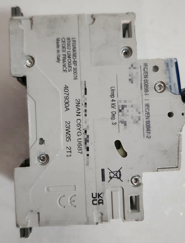 Interruptor Automatico 4p 25a Cruv C 10ka Ref 407930 Legrand