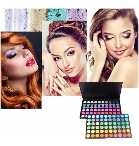Imagen 3 de 4 de 120 Colores Paleta De Sombras Larga Duración Maquillaje