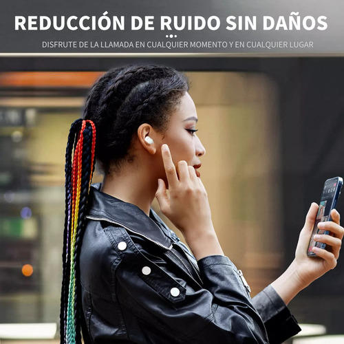 Audífonos In-ear Inalámbricos Bluetooth Con Micrófonos Tws Blanco