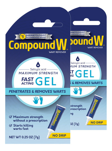 Compound W Gel Removedor De Verrugas De Accion Rapida, Acido