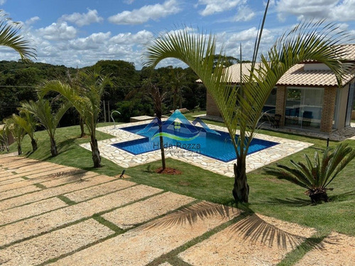 Imagem 3 de 15 de Chacara Condominio 3 Dorm 1 Suite Jardim De Inverno Lareira Piscina Area Gourmet - V-1094