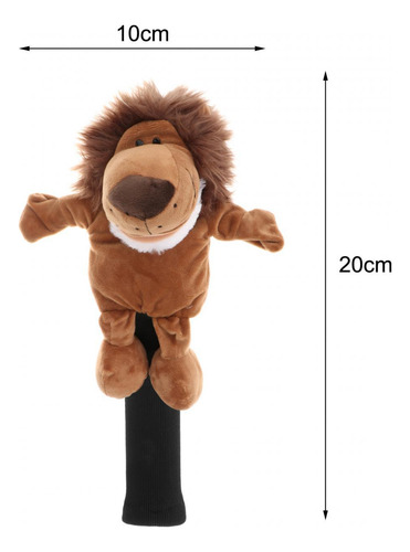 Funda De Madera Para Palos De Golf Con Forma León Marrón