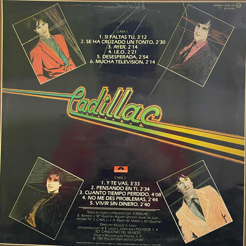 Disco Vinilo De Época Cadillac, Pensando En Ti (Usado)