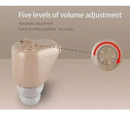 Mini Audífono Invisible Inalámbrico Recargable