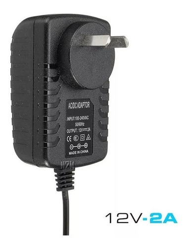 Imagen 1 de 10 de Fuente 12v 2a Plastica Transformador Switching Tira Led Cctv