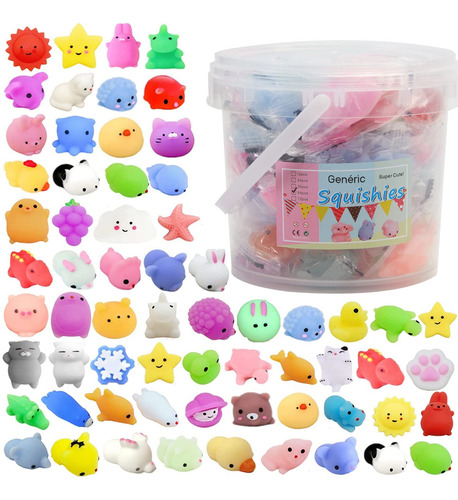 64 Piezas De Juguetes Squishy Para Niños, Fidget Toys Con