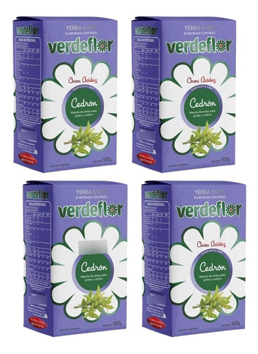 Yerba Mate Verde Flor Cedron 2 Kilos