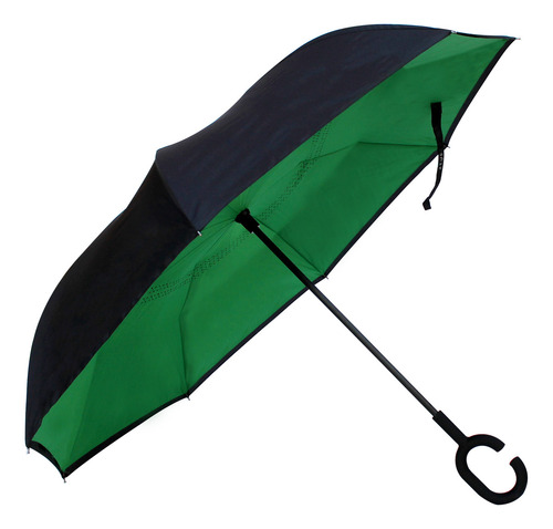 Guarda chuva abertura invertido cor verde NP Shopping