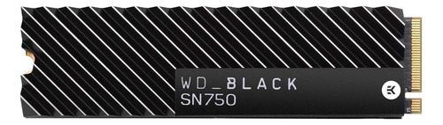 Disco sólido SSD interno Western Digital WD Black SN750 WDS200T3XHC 2TB negro