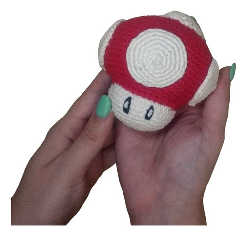 Oferta - Hongo Mario Bross - Muñeco Tejido A Crochet