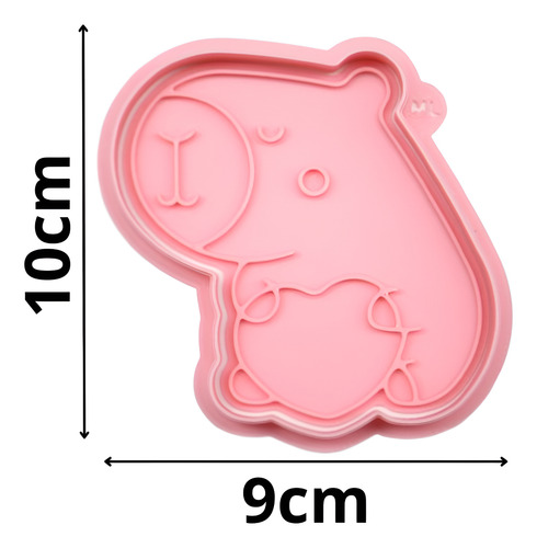 Cortador De Galleta Capibara Corazón 10cm San Valentín