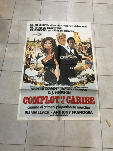 Antiguo Afiche De Cine Original C/sophia Loren-envio 