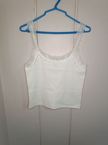 Blusa Sin Manga Blanca Forever 21