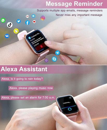 Reloj Inteligente Mujer Deportivo Ip68 Para Huawei Xiaomi Io