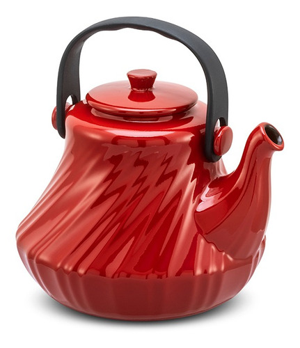 Chaleira De Cerâmica Twist 1,4 Litros  Vermelho Ceraflame