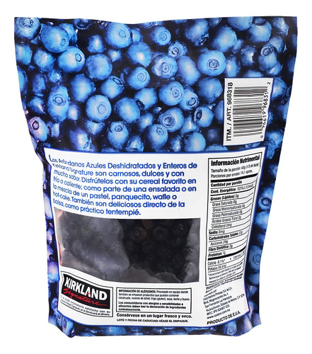 Arandanos Azules Deshidratados Kirkland Signature 567 Gr