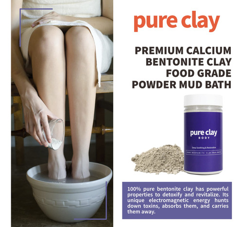 Clay Powder Pure Clay Organic Calcium Bentonite 946ml Bag