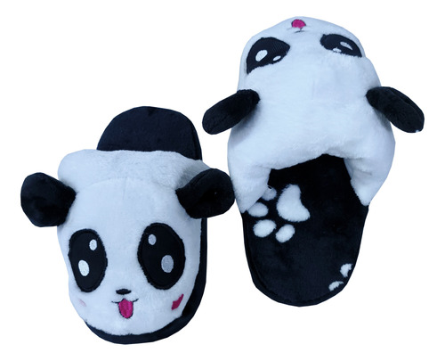 Pantuflas, Babuchas De Panda Para Adultos Y Niños