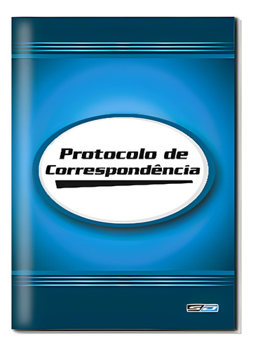 05 Und Livro Protocolo Correspondência 1/4 C/104 Fls Cor Azul Claro_ Azul Escuro