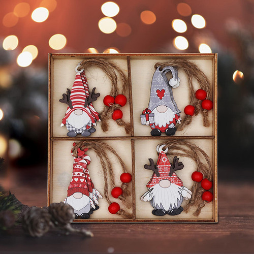 12 Uds. De Colgantes Coloridos Para Árbol De Navidad,