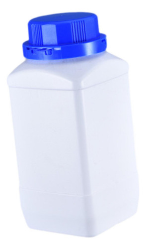 Botella Cuadrada De Para Productos Químicos, Con Gorra Azul