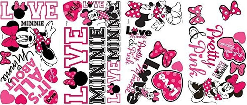 Pegatinas De Pared Minnie Loves Pink Deco.