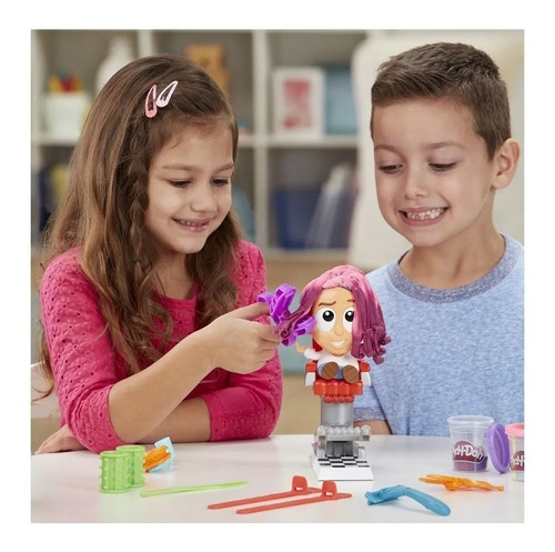 Imagen 5 de 9 de Play-doh Juego De Masas Peluqueria Cortes Estilista F1260