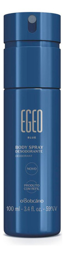 Egeo Desodorante Body Spray Blue, 100 Ml V2 Fragrância Amadeirado
