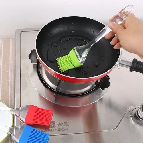 Imagen 3 de 5 de Pincel Cepillo Silicona Reposteria Gastronomia Apto Calor