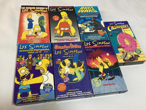 Lote De 7 Vhs De Los Simpsons 