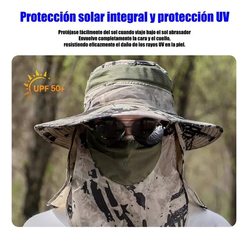 Gorra Solar Unisex Con Protección Uv De 360°