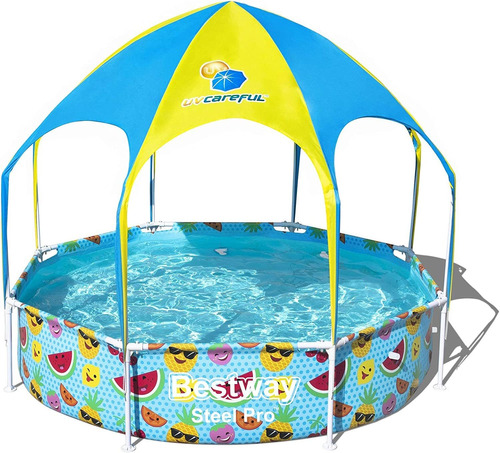 Piscina Desarmable Con Ducha Y Toldo Uv